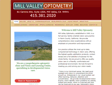 Tablet Screenshot of millvalleyoptometry.com